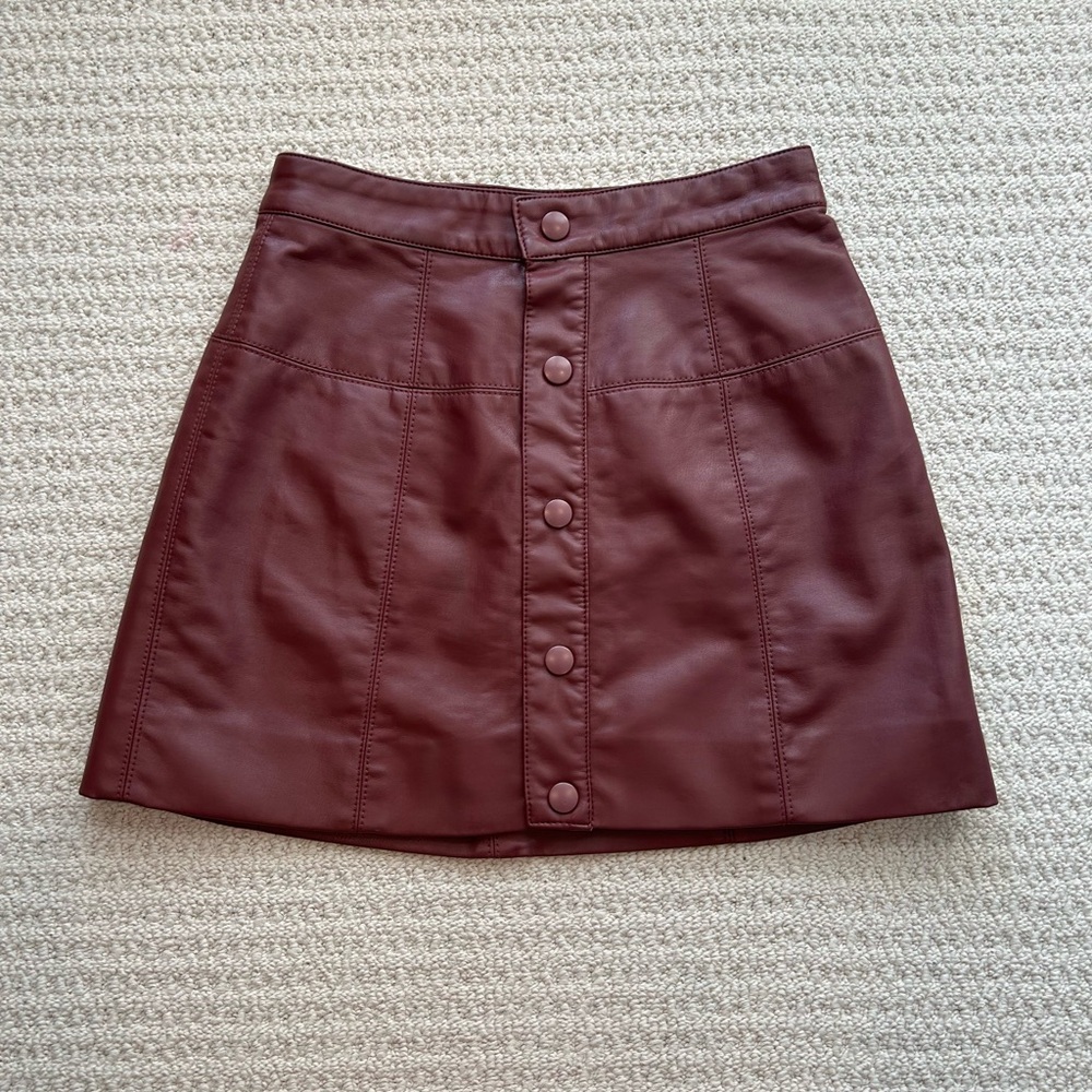 Free People Maise Vegan Mini Skirt